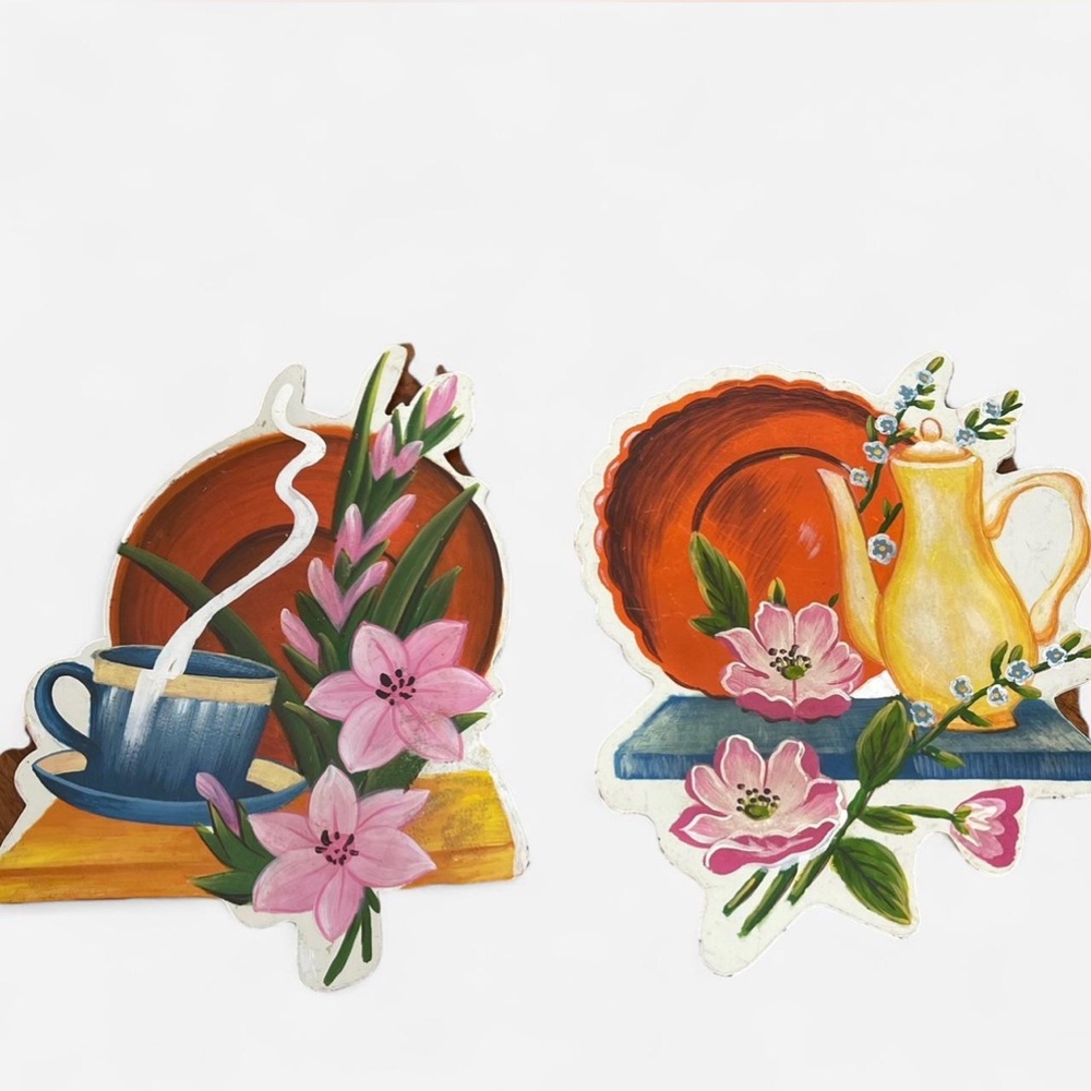 Vintage Metal Kitchen wall decor set of 2